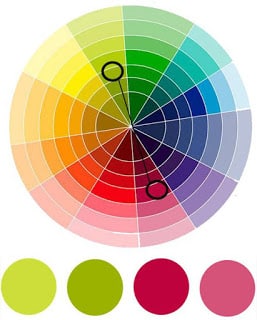 cómo combinar colores complementarios circulo cromatico 