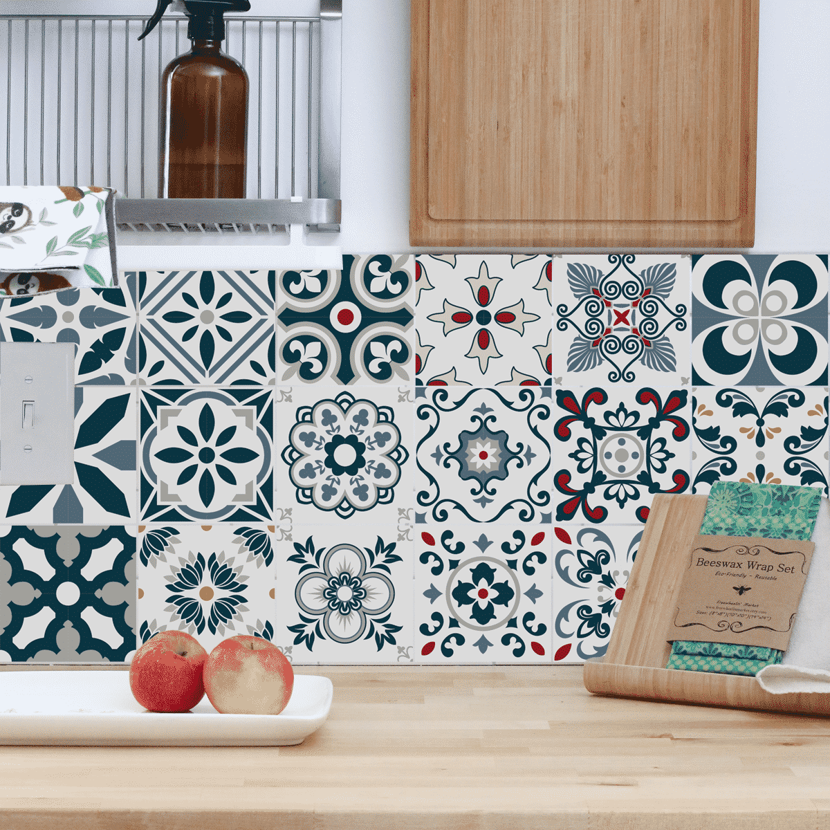 vinilos decorativos tipo azulejo para baldosas personalizados adhesivos vinilos  decoracion cocina