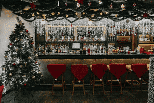 Decoracion para bares y negocios navideños 2020