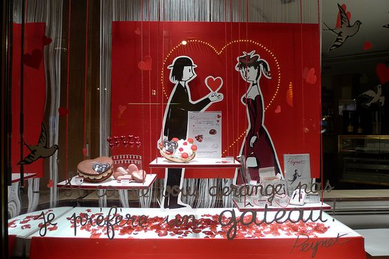 vitrinismo pasteleria amor y amistad colombia san valentin decoracion diseño  14 de febrero