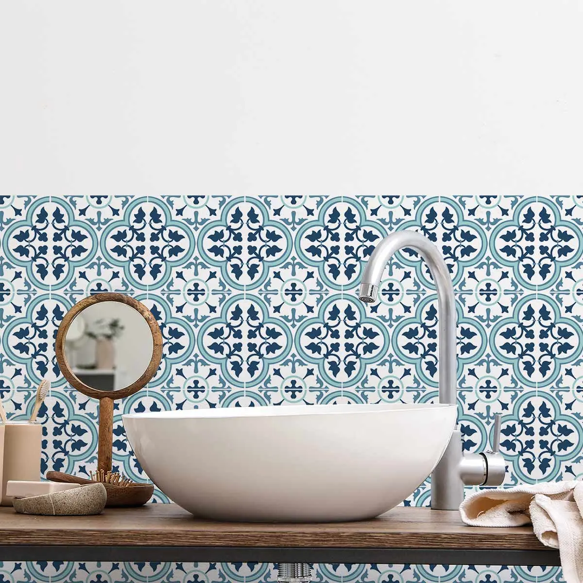 decoracion baños modernos azulejos adhesivos baldosas