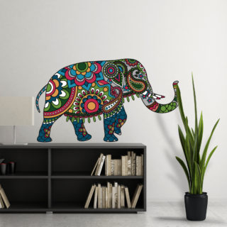 Adhesivo Crea Vinilo decorativo mandala elefante para pared creavinilo adazio Colombia bogota cali medellin