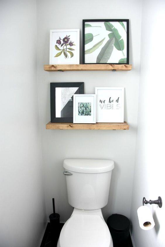 baños pequeños modernos recuadros decorativos