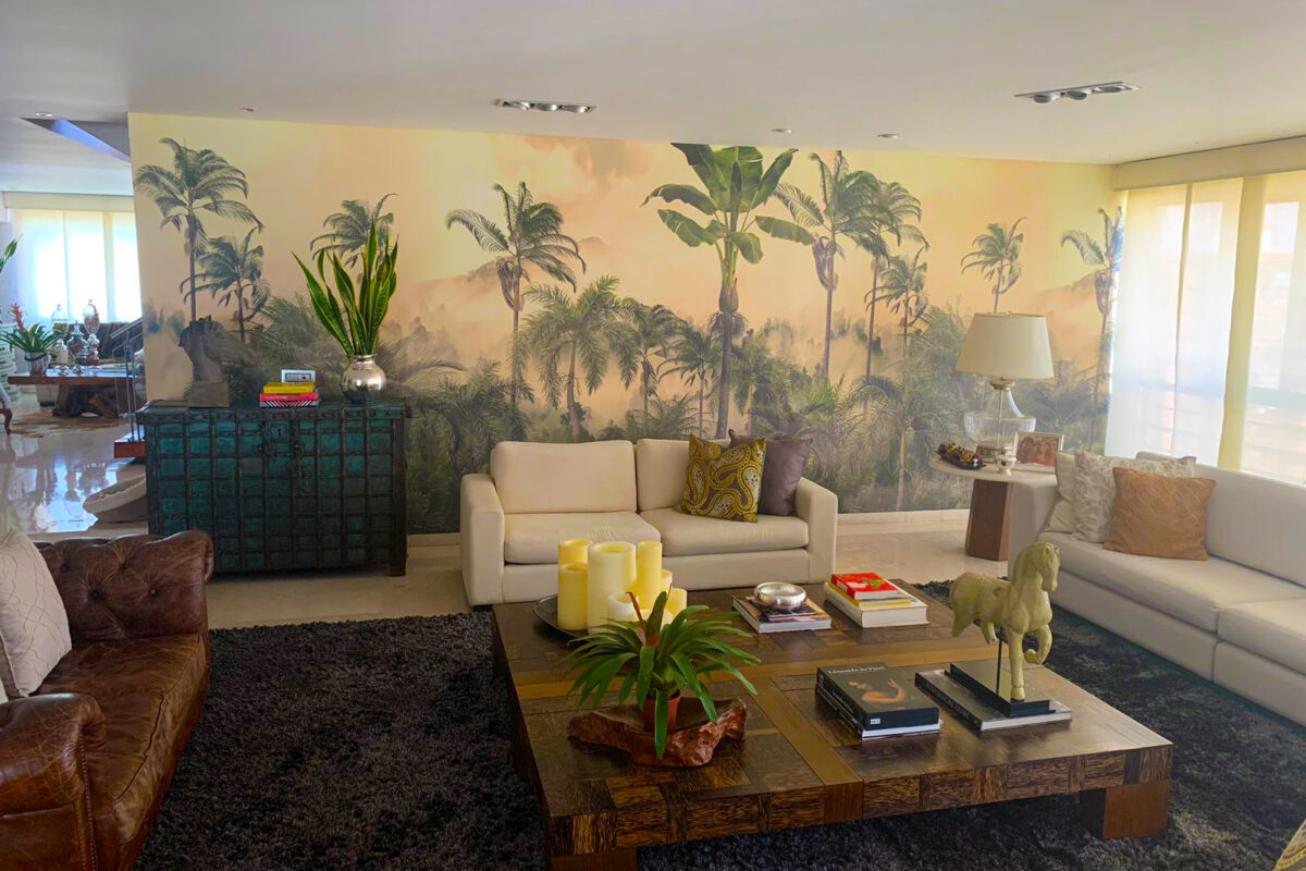mura de selva tropical con diseño personalizado adazio