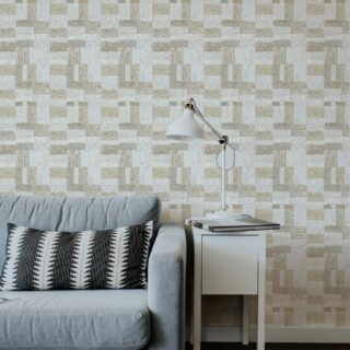 Papel tapiz trama beige con un diseño único y atractivo para decorar paredes