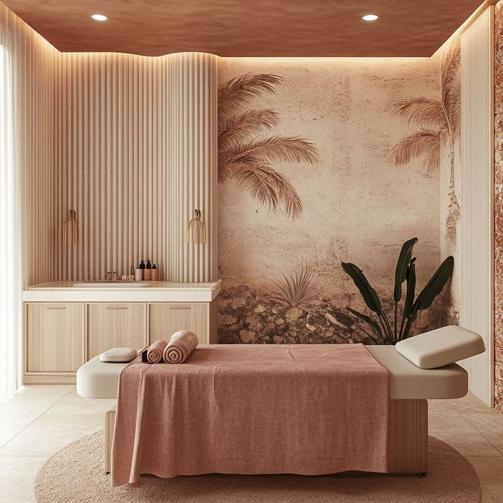 SPA con papel de colgadura